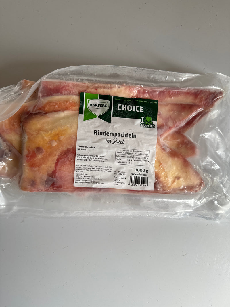 Rinderspachteln im Stück