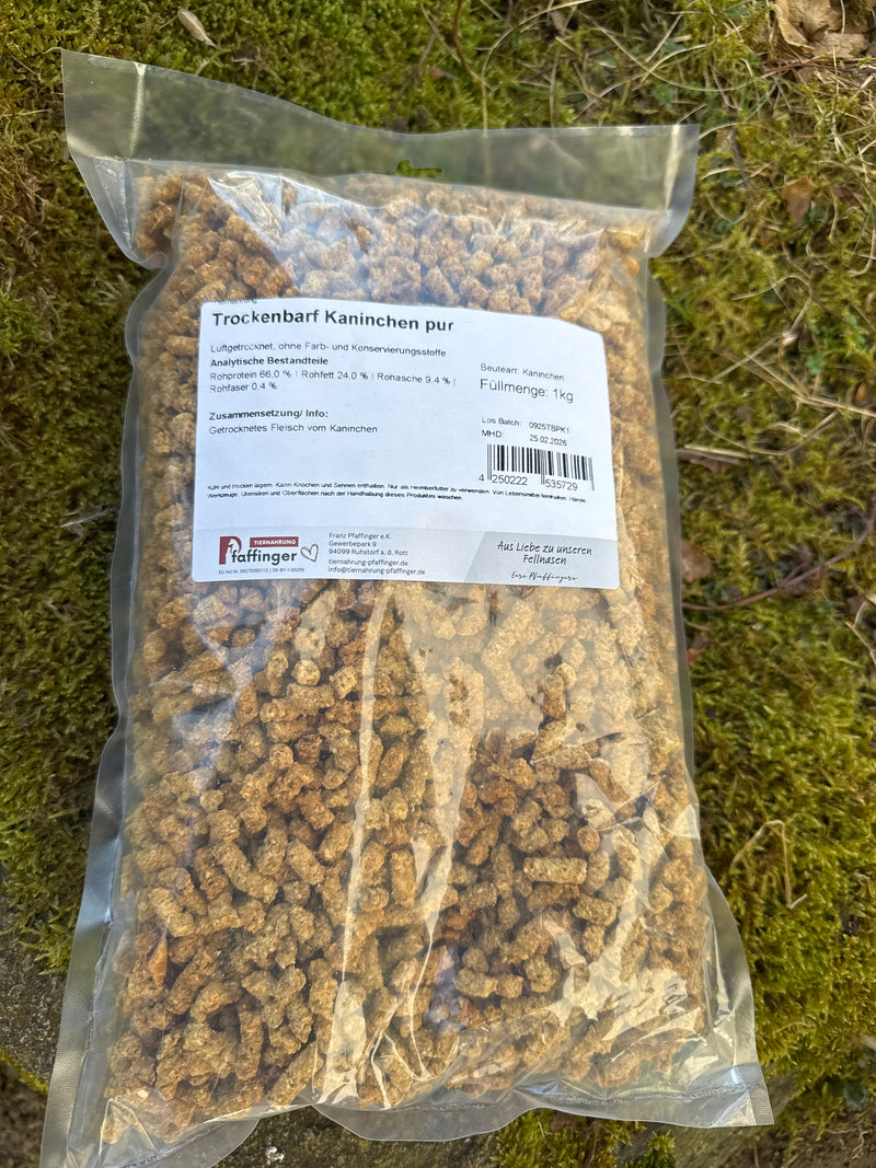 Trockenbarf - Kaninchen pur 1 kg