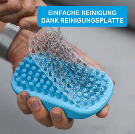 Fellfein Gummistriegel für Hunde