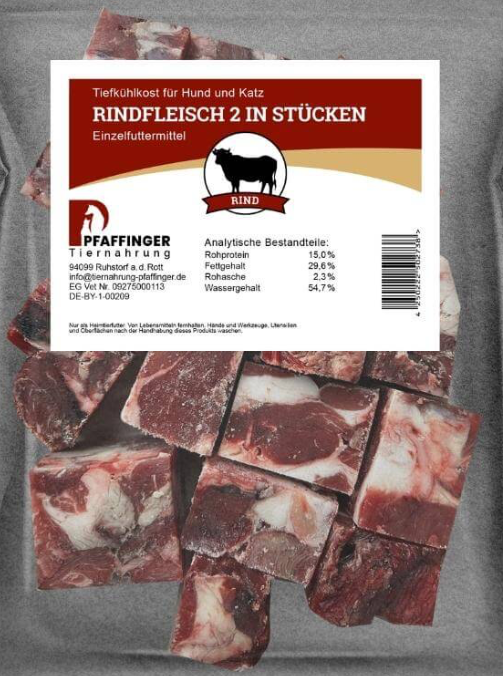 Rindfleisch II in Würfel 1 kg