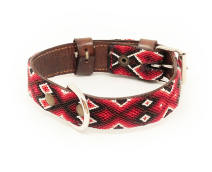 Boho Leder Halsband Rot