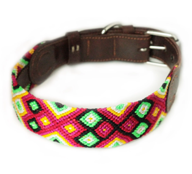 Boho Leder Halsband flower