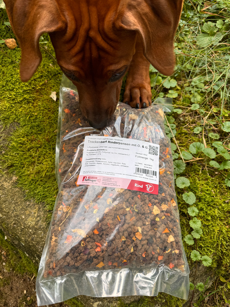 Trockenbarf - Pansen mit Obst und Gemüse