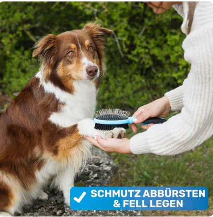 DoppelDecker - Doppelbürste für Hunde und Katzen