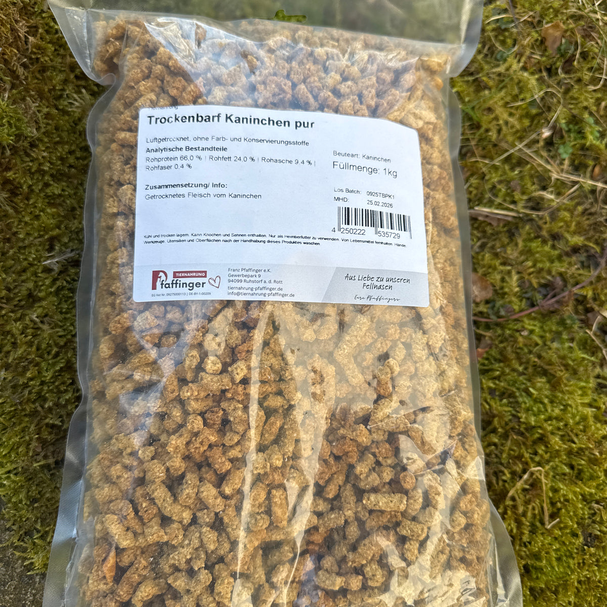 Trockenbarf - Kaninchen pur 1 kg