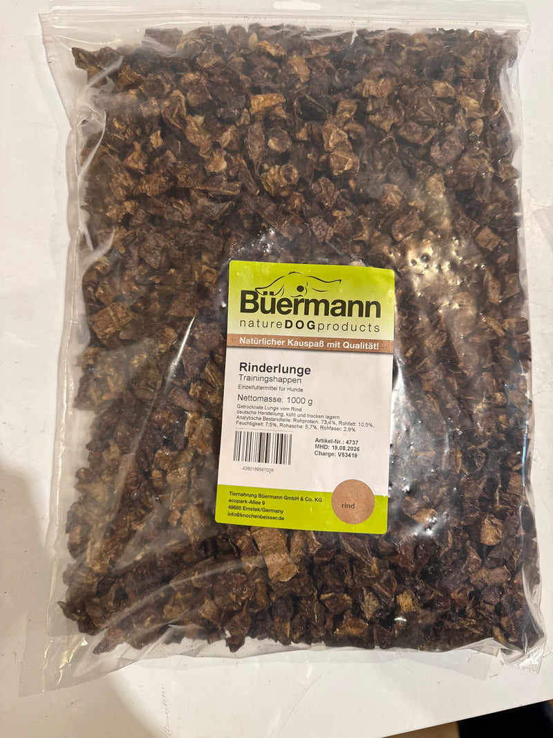 Rinder Lunge Trainingshappen 1 kg