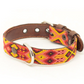 Boho Leder Halsband orange