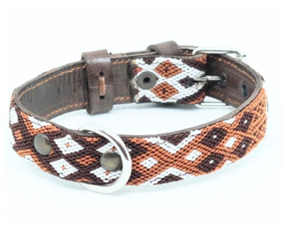 Boho Leder Halsband braun