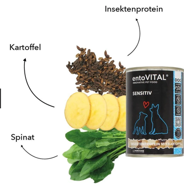 entoVITAL DOG SENSITIV Nassfutter 410g