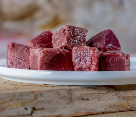 Rinderherz - gefroren, gewürfelt 1kg