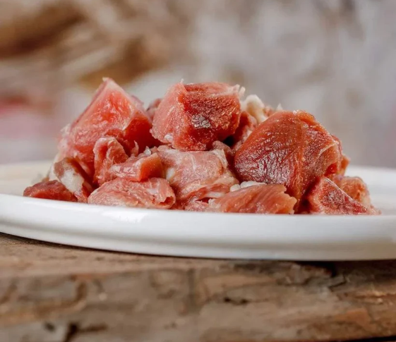 Putenmuskelfleisch - gefroren, gewürfelt