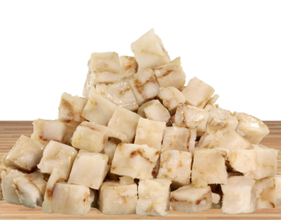 Weißfisch gewürfelt