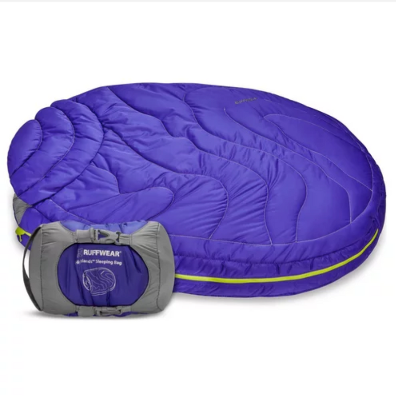 Ruffwear Hundebett Highlands Sleeping Bag™ Huckleberry Blue