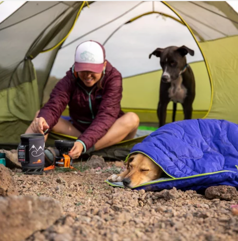 Ruffwear Hundebett Highlands Sleeping Bag™ Huckleberry Blue