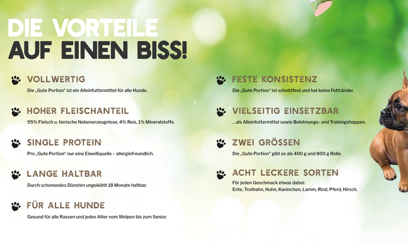 Fleischwurst vom Wild - die gute Portion