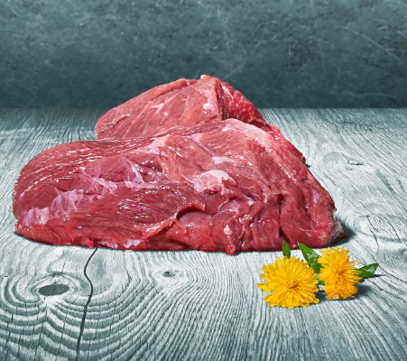 Rindermuskelfleisch pur gewolft