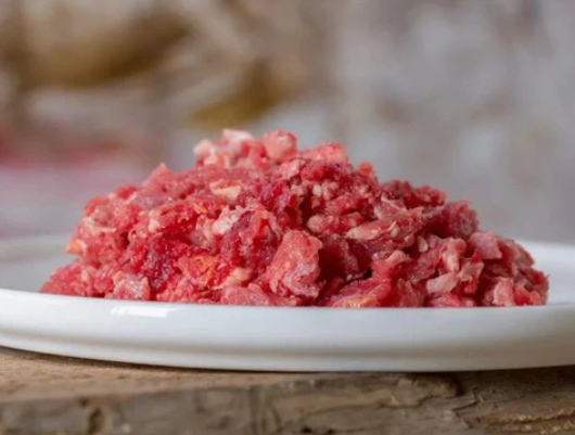 Rindermuskelfleisch pur gewolft