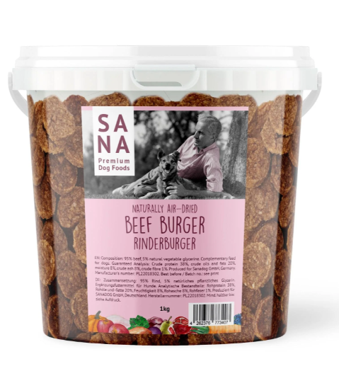SANA Dog Rinderburger 1 kg Eimer