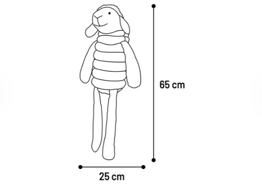 XXL Kuscheltier Schaf rosa