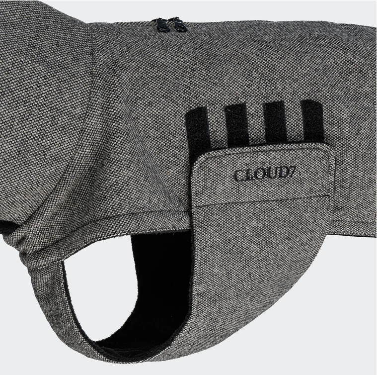 Cloud7 Hundemantel Brooklyn Long Tweed Black