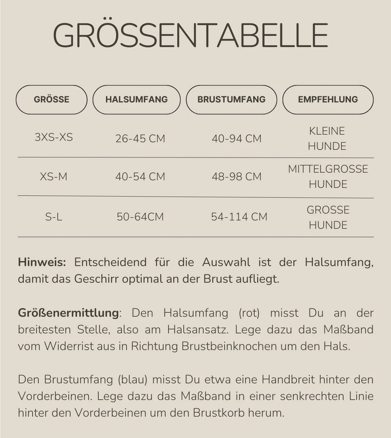 Hundegeschirr Vary von Martin Rütter - beige - Größe M mitwachsend - Second Hand