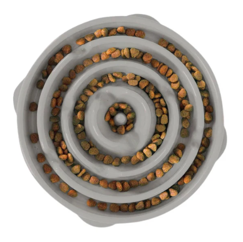 Anti Schling Napf drop grey