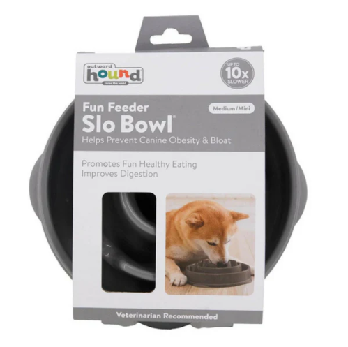 Anti Schling Napf drop grey