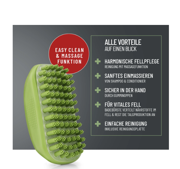 Fellfein Gummistriegel für Hunde