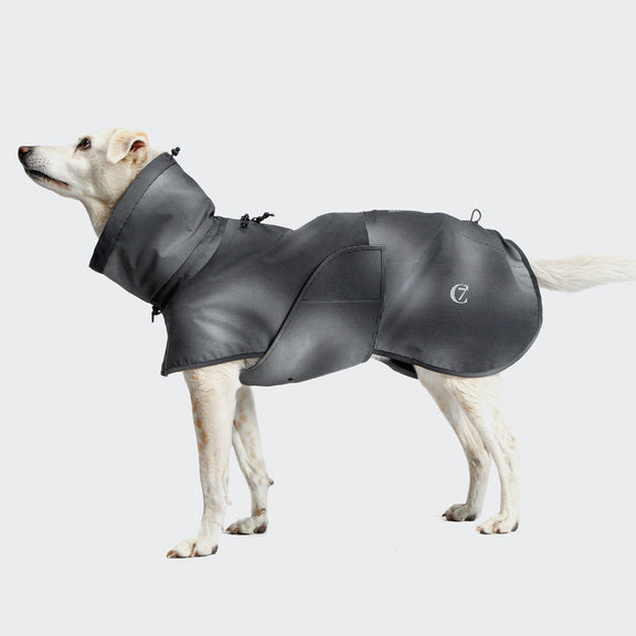 Cloud7 Hunde Regenmantel AKTIV black