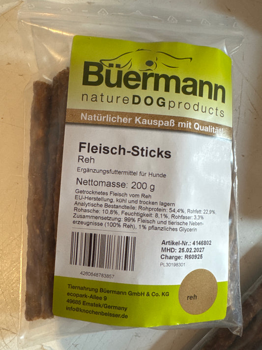 Reh Fleisch Sticks
