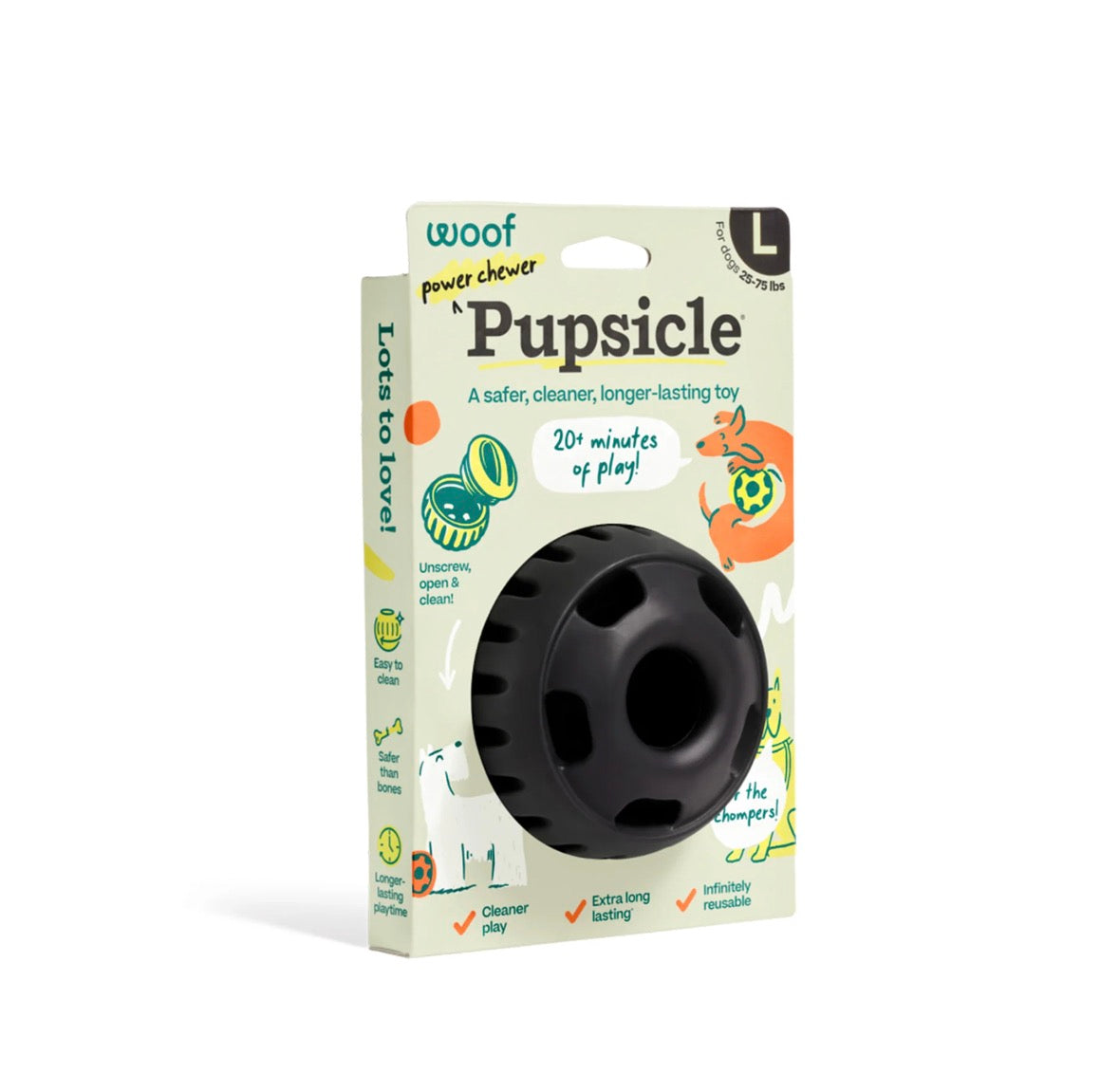 Futterball - Pupsicle Schwarz