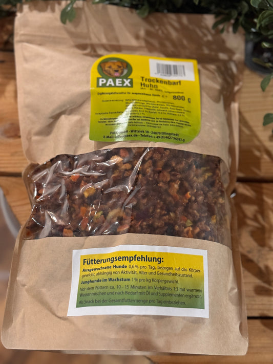 Trockenbarf - Huhn mit Obst und Gemüse