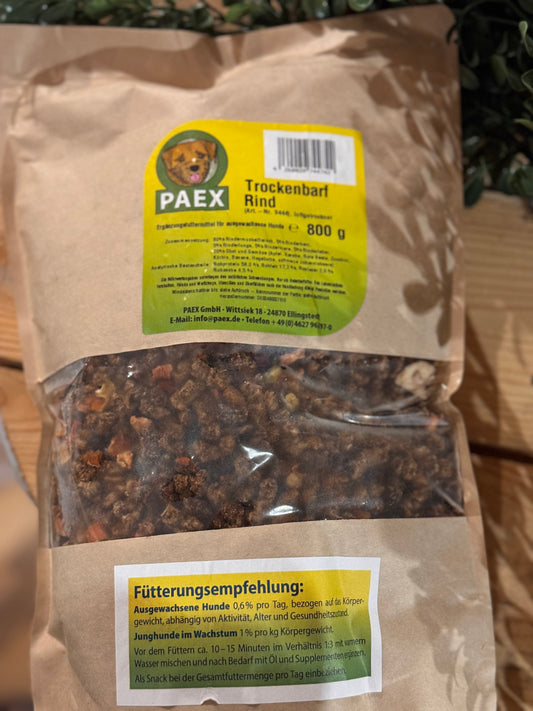 Trockenbarf - Rind mit Obst und Gemüse
