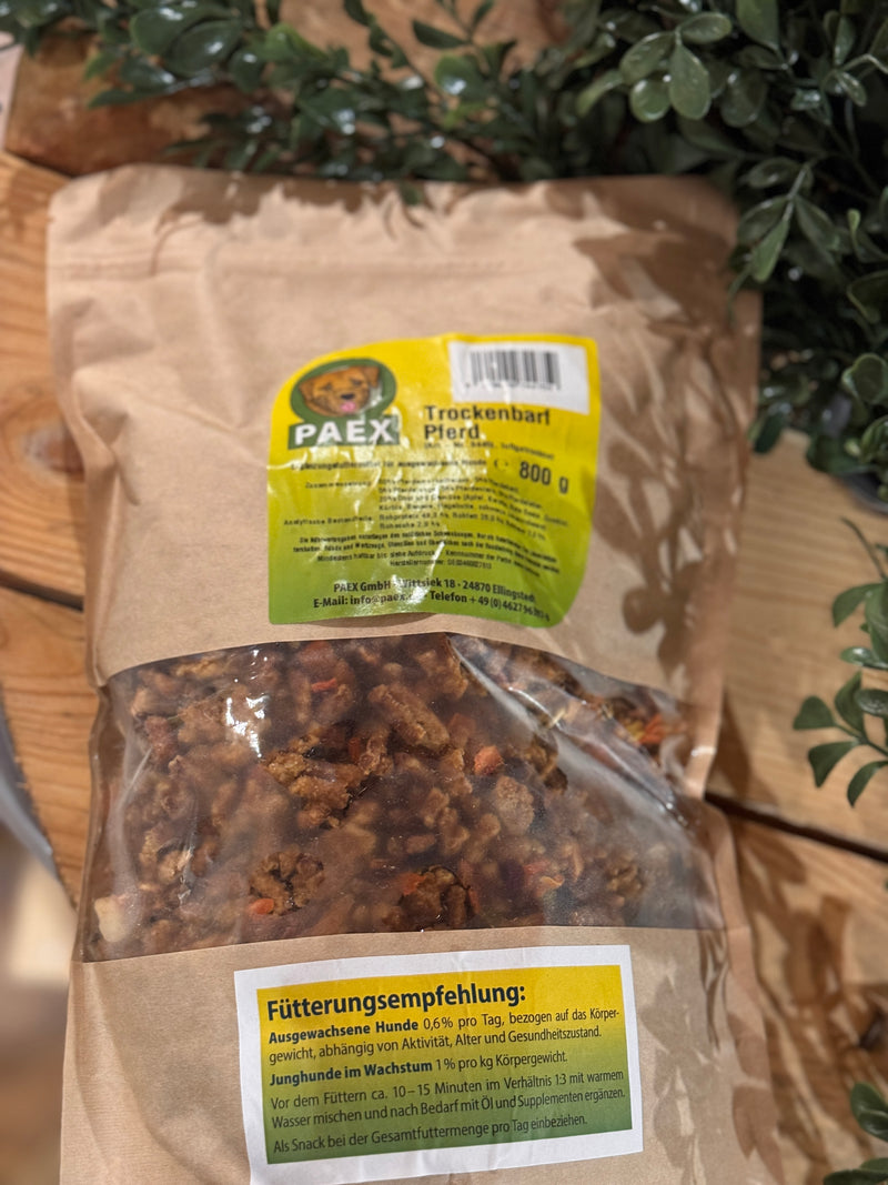 Trockenbarf - Pferd mit Obst und Gemüse