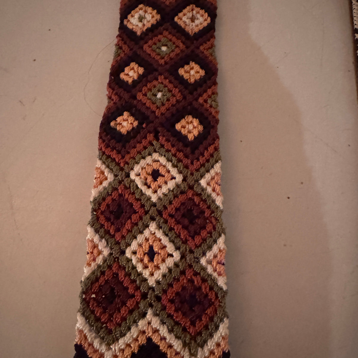 Boho Leder Halsband earth