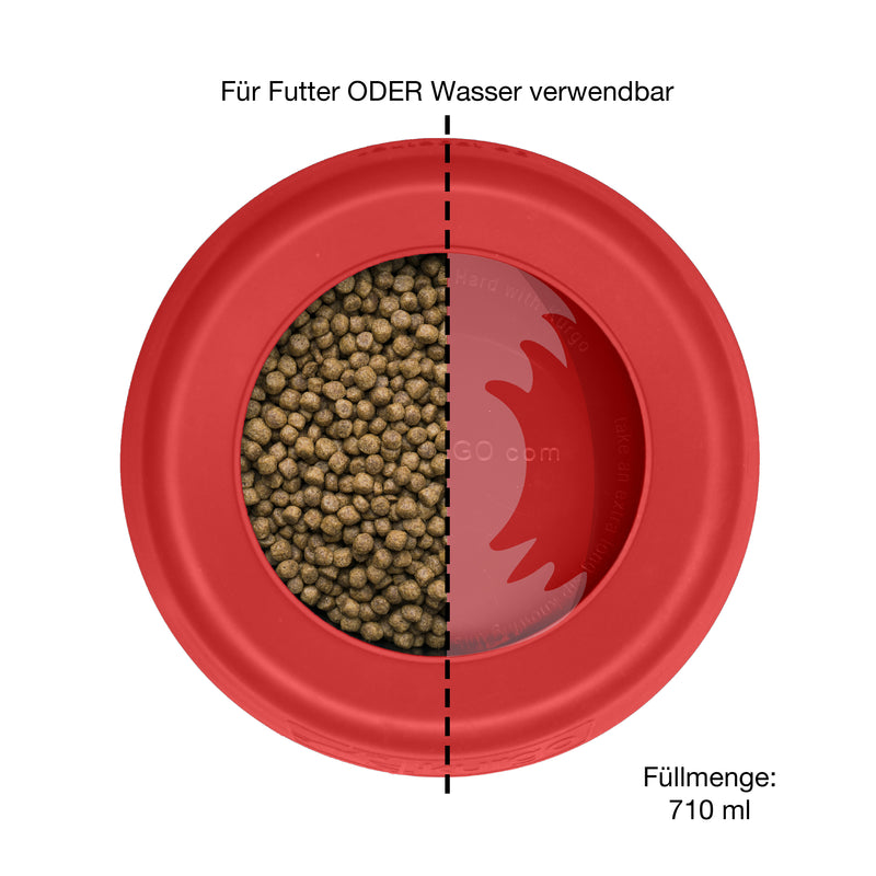 Spritzfreier Wander & Auto Wasser & Futter Napf