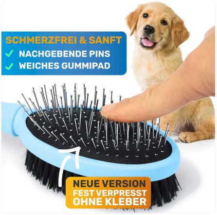 DoppelDecker - Doppelbürste für Hunde und Katzen