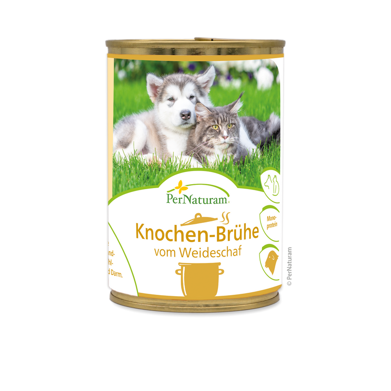 Knochen-Brühe vom Weideschaf